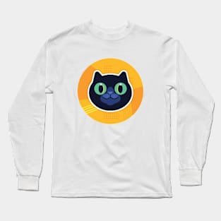 cute black cat Long Sleeve T-Shirt